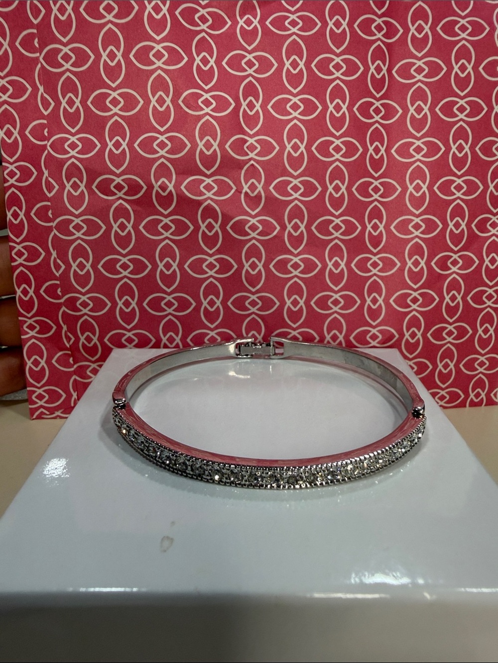 Swarovski Crystal touchstone bracelet Gorgeous silver